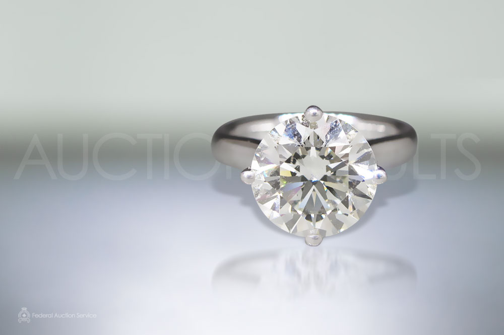 Lady's 4ct Solitaire Diamond Ring sold for $61,000