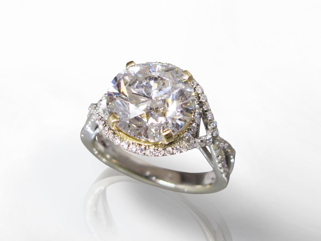 5.01ct Round Brilliant Cut Diamond Ring