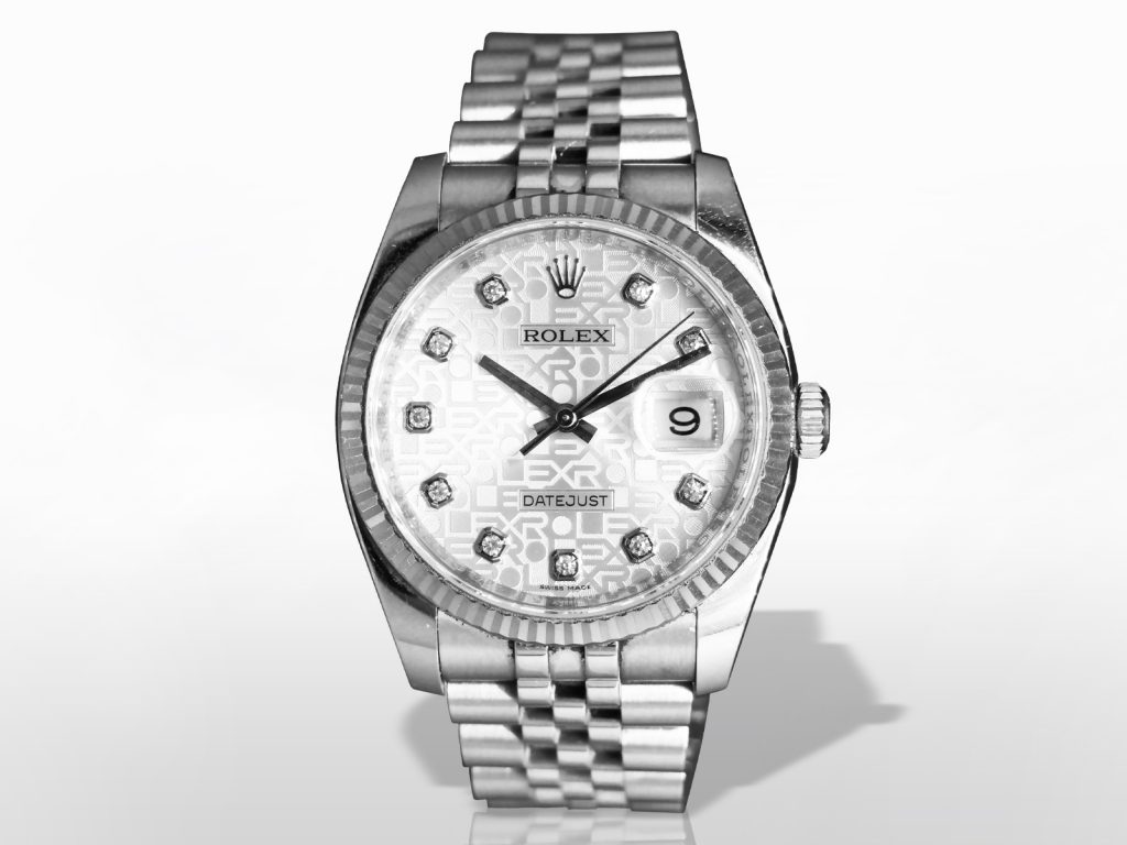 Men's Stainless Steel/18k Yellow Gold Rolex Datejust II Automatic Wristwatch with 41mm Diamond Dial
