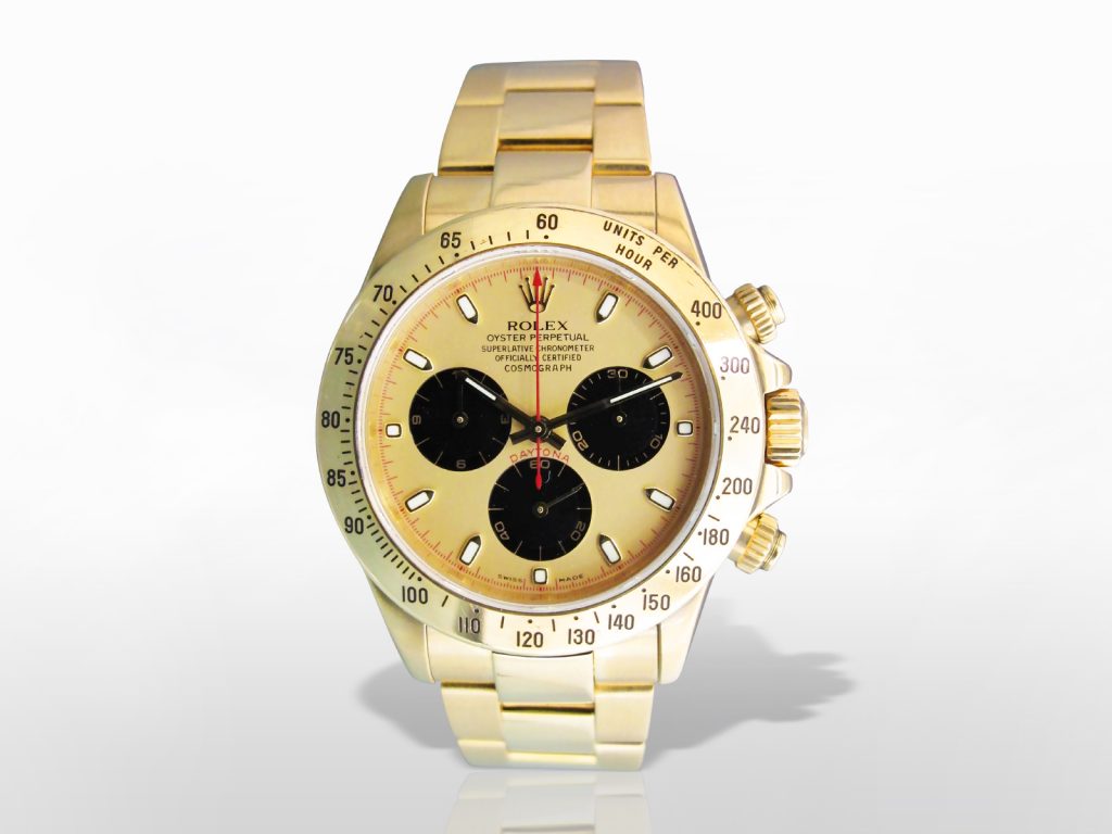Men's 18k Yellow Gold Rolex Daytona "Paul Newman F Dial" Automatic Wristwatch