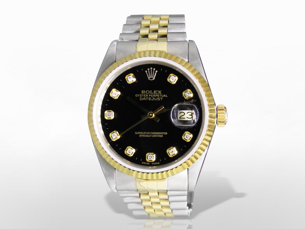 Men’s Stainless Steel/18k Yellow Gold Rolex Datejust Automatic Wristwatch