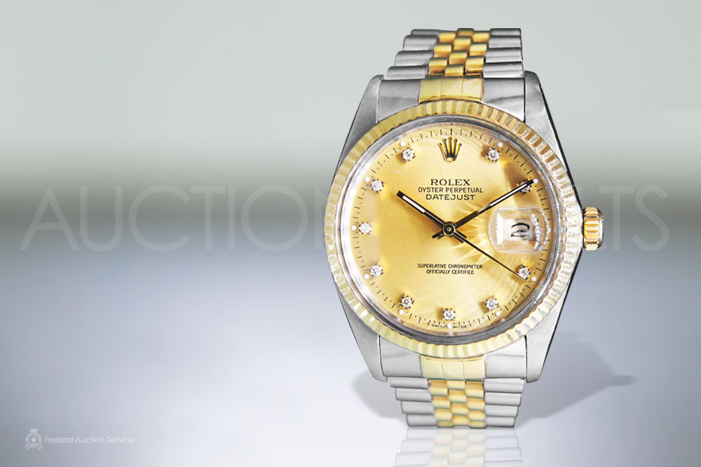 Men's Stainless Steel/18k Yellow Gold Rolex Datejust Automatic Wristwatch sold for $7,000