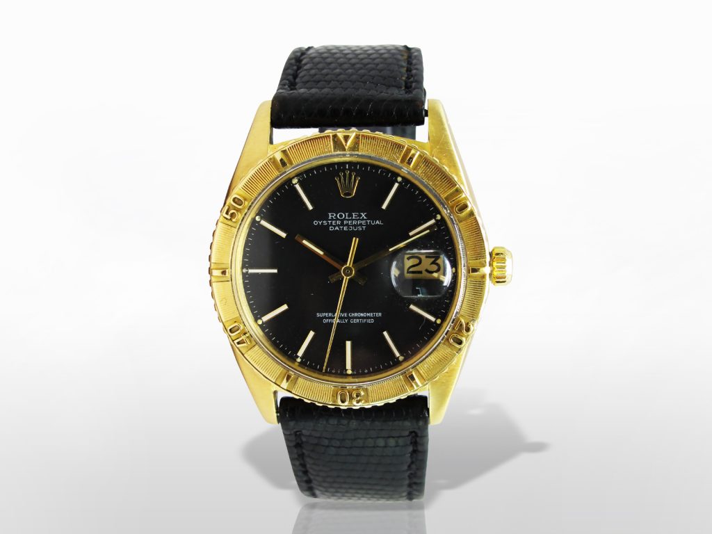 Men's 18k Yellow Gold Rolex Datejust "Thunderbird" Automatic Wristwatch. Ref. 1625.