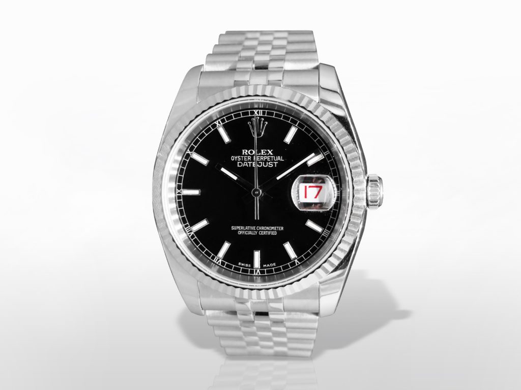Men's Stainless Steel Rolex Datejust Automatic Wristwatch