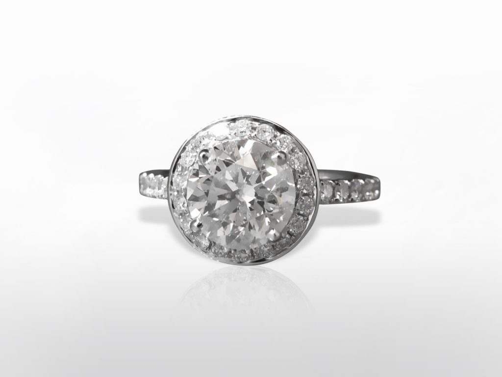 CGL Certified 2.57ct Round Brilliant Cut Canadian Diamond Ring