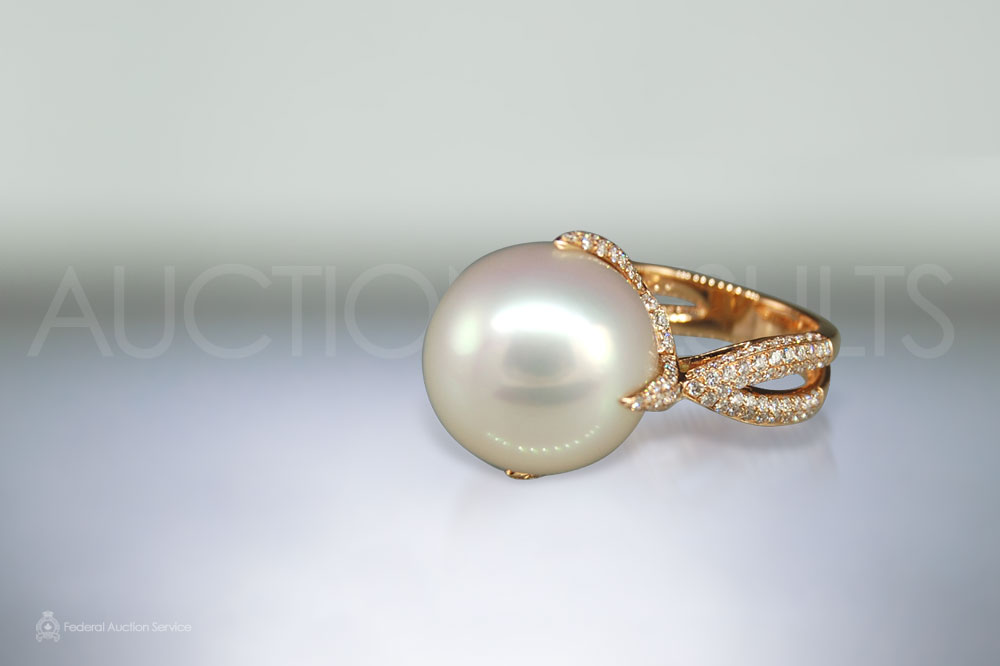 16mm South Sea Pearl Ring sold for $9,200