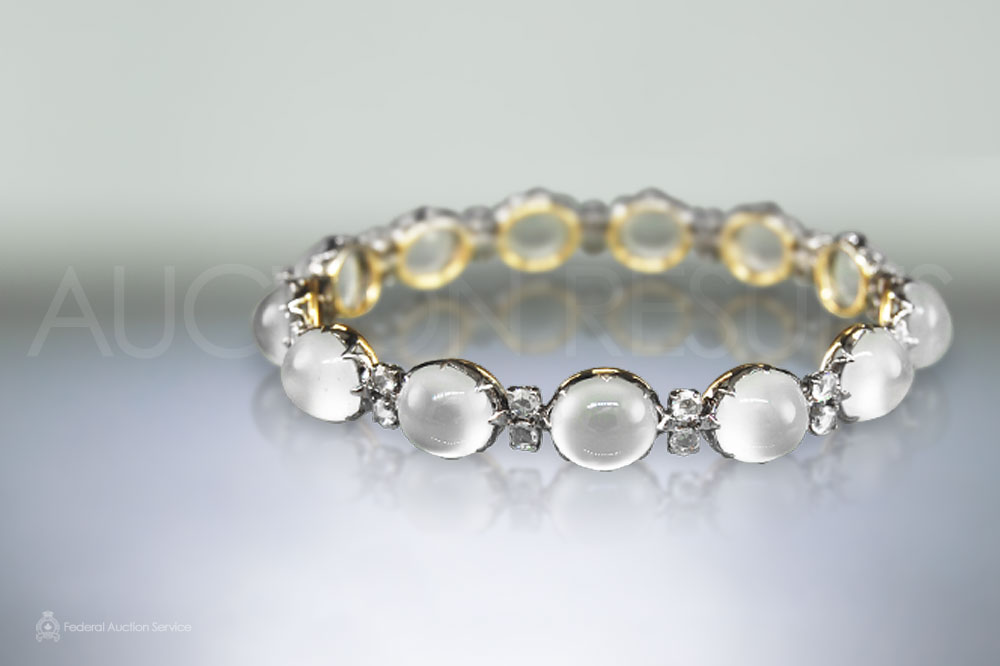 Exquisite Burma Icy Jade and Diamond Bangle sold for $36,000