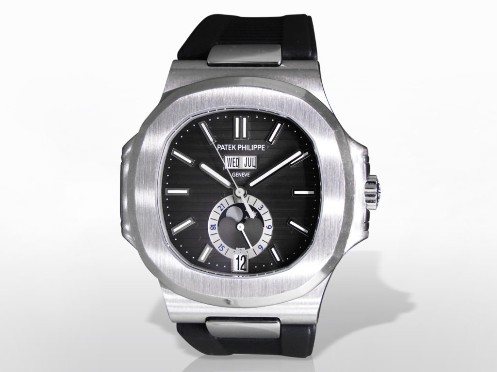 Men's Stainless Steel Patek Philippe "Nautilus" Mechanical Self Winding Wristwatch